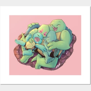 Baby Turtles Nap Time Posters and Art